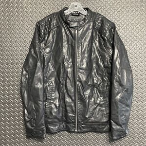 Indigo‎ Star American Vintage Black Leather Casual Wear Jacket Men's Size Large